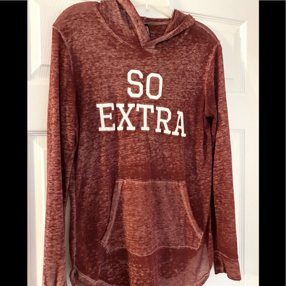 So extra light hoodie